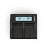 Power Charger 110-240V - Duracell Dual DSLR Battery Charger DRC6101