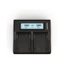 Power Charger  110-240V - Duracell LED Dual DSLR Battery Charger DRC6104