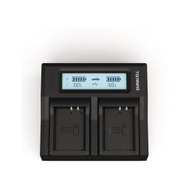 Power Charger  110-240V - Duracell LED Dual DSLR Battery Charger DRC6105