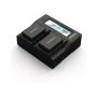 Power Charger  110-240V - Duracell LED Dual DSLR Battery Charger DRC6105