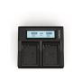 Power Charger  110-240V - Duracell LED Dual DSLR Battery Charger DRN6112