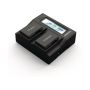 Power Charger  110-240V - Duracell LED Dual DSLR Battery Charger DRN6112