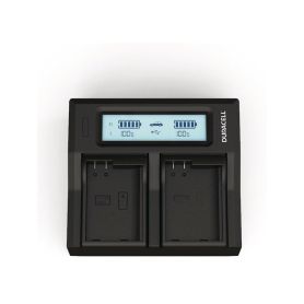 Power Charger  110-240V - Duracell LED Dual DSLR Battery Charger DRN6113