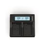 Power Charger  110-240V - Duracell LED Dual DSLR Battery Charger DRN6113