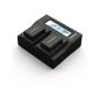 Power Charger  110-240V - Duracell LED Dual DSLR Battery Charger DRS6120