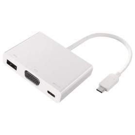 ADAPTADOR USB Type-C  VGA 2-POWER HUB0105A