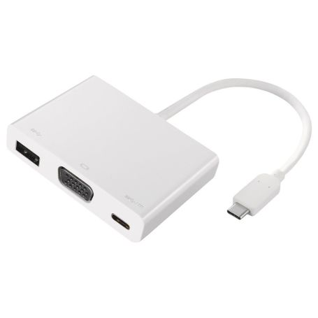 ADAPTADOR USB Type-C  VGA 2-POWER HUB0105A