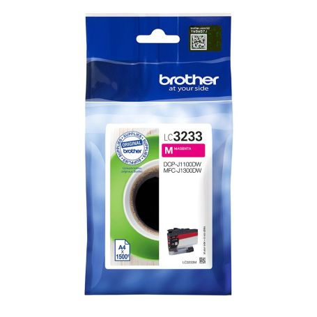 Brother Cartucho de tinta Magenta, Duração estimada até 1.500 páginas (segundo ISO IEC 24711) - LC3233M