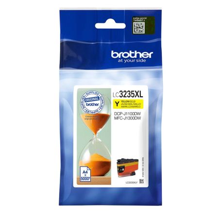 Brother Cartucho de tinta Amarelo de larga Duração, Duração estimada até 5.000 páginas (segundo ISO IEC 24711) - LC3235XLY