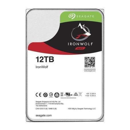 Seagate IronWolf ST12000VN0008 - Disco rígido - 12 TB - interna - 3.5'' - SATA 6Gb s - 7200 rpm - buffer 256 MB