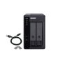 NAS QNAP TR-002, 2-bay 3.5' SATA HDD USB 3.1 Gen2 10Gbps type-C, USB-C to USB-A cable included