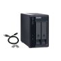 NAS QNAP TR-002, 2-bay 3.5' SATA HDD USB 3.1 Gen2 10Gbps type-C, USB-C to USB-A cable included