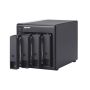 NAS QNAP TR-004, 4-bay 3.5' SATA HDD USB 3.0 type-C hardware RAID external enclosure. USB-C to USB-A cable included
