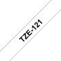 Brother Fita Laminada de 9 mm - Preto sobre fundo transparente para P-Touch - TZE121