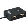 Equip 4 Ports Travel USB Hub - provides your PC or notebook with 4 extra USB 2.0 ports to connect your USB devices  - 128952