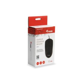 Equip Optical Desktop Mouse - ergonomic design, the mouse can be used for both right and left handed users - 245102
