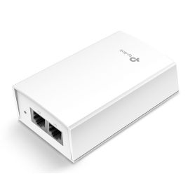 TP-LINK 48V Passive PoE Adapter, Gb Port, Data and Power Carried over The Same Cable Up to 100 Meters - TL-POE4824G