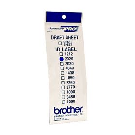 Brother Etiquetas de identificação ID2020 (20X20) 1 Bolsa de 12 folhas  -
