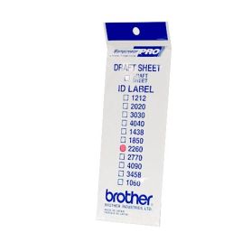 Brother Etiquetas de identificação ID2260 (22X60) 1 Bolsa de 12 folhas  -
