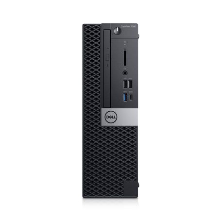 Dell OptiPlex 7060 -SFF -Core i7 8700 3.2 GHz -RAM 8 GB -HDD 1 TB -Gravador DVD -UHD Graphics 630 -GigE -Win 10 Pro