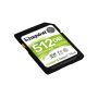 Kingston SD Card XC 512GB Canvas Select Plus 100R C10 UHS-I U3 V30 - SDS2 512GB