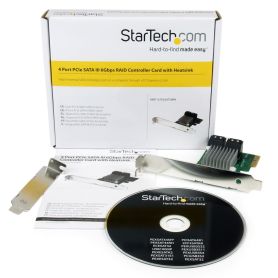 CONTROLADOR PCIe STARTECH RAID 0,1 4P. PEXSAT34RH