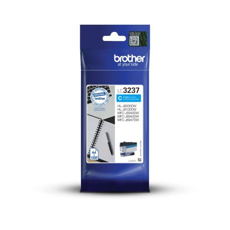 Brother Tinteiro Cyan, Duração estimada até 1.500 páginas (segundo ISO IEC 24711) - LC3237C