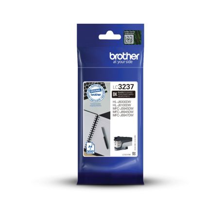 Brother Tinteiro Preto, Duração estimada até 3.000 páginas (segundo ISO IEC 24711) - LC3237BK