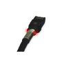 PatchSee patch cord, CAT 6A U-UTP Cu, PVC, AWG 24, length 7.9 m, incl. plug cap, color black
