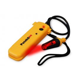 PatchSee LED light tool, red light color incl. bag, battery 3x 1.2V type AA, charger, steady light or flashing mode