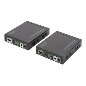 4K HDMI Extender Set, HDBaseT 100 m over network cable (Cat 6, 6a, 7), UHD 4K2K/60 Hz