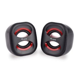 Equip Mini USB Speaker, Black + Red  - 245331