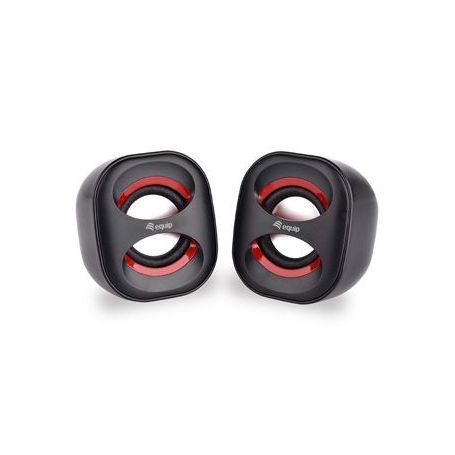 Equip Mini USB Speaker, Black + Red  - 245331