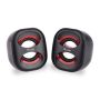 Equip Mini USB Speaker, Black + Red  - 245331