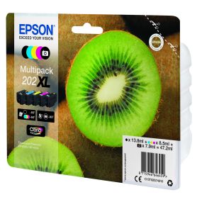Epson 202XL Tinta multipack de 5 cores Claria Premium Kiwi - C13T02G74020