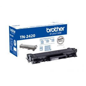 Brother Toner preto, duração estimada 3.000 páginas segundo ISO/IEC 19752 - TN2420