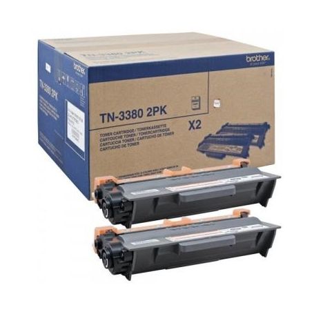 Brother Toner Alta Capacidade Twin  - duração. 16.000 Pág , para 5440D/5450DN/5470DW/6180DW - TN3380TWIN