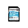 Kingston 512GB SDXC Canvas Go Plus 170R C10 UHS-I U3 V30 - SDG3 512GB