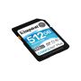 Kingston 512GB SDXC Canvas Go Plus 170R C10 UHS-I U3 V30 - SDG3 512GB