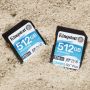 Kingston 512GB SDXC Canvas Go Plus 170R C10 UHS-I U3 V30 - SDG3 512GB