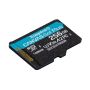 Kingston Micro SDXC 256GB Canvas Go Plus 170R A2 U3 V30 Card + ADP	 - SDCG3 256GB