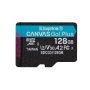 Kingston Micro SDXC 128GB Canvas Go Plus 170R A2 U3 V30 Card + ADP	 - SDCG3 128GB