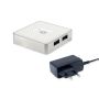 Conceptronic HUBBIES 4-Port USB 3.0 Hub with Power Adapter - HUBBIES03W