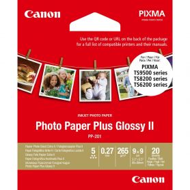 Canon Photo Paper Plus (PP-201) 3.5 x 3.5inch 20 folhas - 2311B070