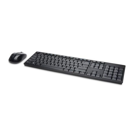 Kensington Pro Fit Low-Profile Desktop Set - Conjunto de teclado e rato - sem fios - 2.4 GHz - Espanhol - preto