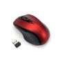 Kensington Pro Fit Mid-Size - Rato - para direita - óptico - sem fios - 2.4 GHz - receptor sem fio USB - Vermelho rubi