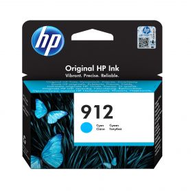 HP 912 Cyan Original Ink Cartridge - 3YL77AEBGY