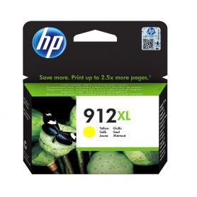 HP 912XL High Yield Yellow Original Ink Cartridge - 3YL83AEBGY