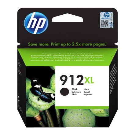 HP 912XL High Yield Black Original Ink Cartridge - 3YL84AEBGY