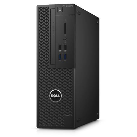 Dell Precision Tower 3420 -SFF -1 x Xeon E3-1225V6 -RAM 16GB -SSD 256GB -Gravador DVD -HD Graphics P630 -Win 10 Pro